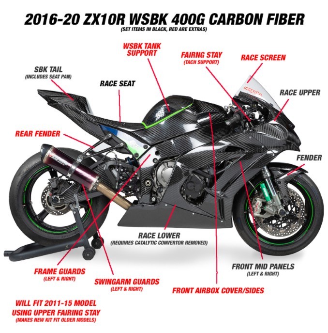 AP Carbon Line 400g Carbon Fiber Race Bodywork - Race AP Carbon Line 400g Carbon Fiber Race Bodywork - Race